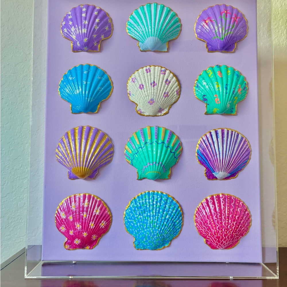 Mauve Mangrove - She Shells Art Hand-painted Seashell Art - Picture 2 of 3